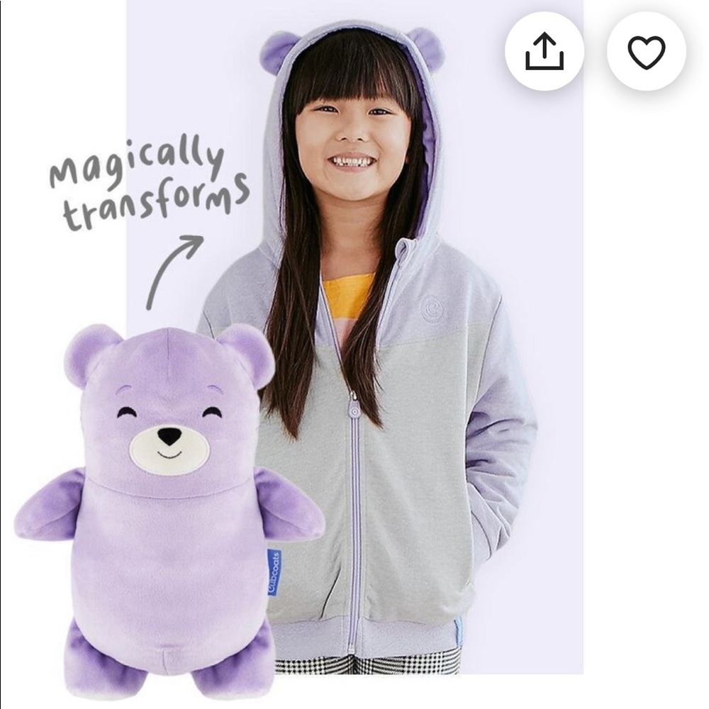 Girls Bear Cubcoat Zip Up Hoodies 4-6